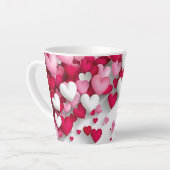 Tasse Latte Coeurs (Angle gauche)