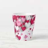 Tasse Latte Coeurs (Devant)