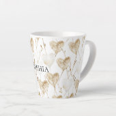 Tasse Latte Coeurs Boho de crème Brown (Angle droit)