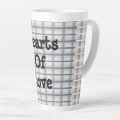 Tasse Latte Coeurs D'Amour (Angle droit)