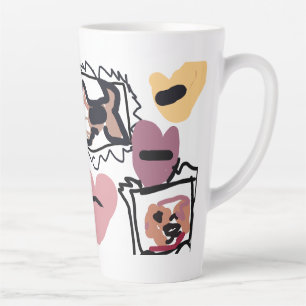 Tasse Latte Cœurs de beagle