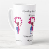 Tasse Latte Coeurs de croissance spéciaux avec la boue de latt (Angle gauche)