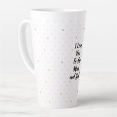 Tasse Latte Coeurs d'or roses rousses (Angle gauche)
