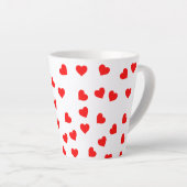 Tasse Latte Coeurs rouges joueurs (Angle droit)