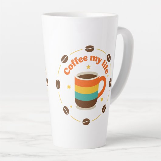 Tasse Latte coffee (Angle droit)