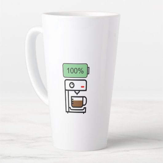 Tasse Latte Coffee addiction design (Angle gauche)