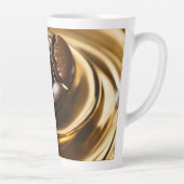 Tasse Latte Coffee Bean avec une Courbe d'or (Droite)