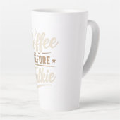 Tasse Latte 👉 Coffee Before Talkie – Funny Coffee Lover (Angle droit)