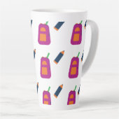 Tasse Latte Coffee, books, and a passion for learning. (Angle droit)