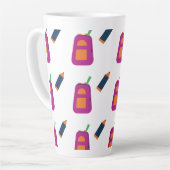 Tasse Latte Coffee, books, and a passion for learning. (Angle gauche)