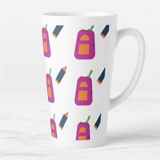 Tasse Latte Coffee, books, and a passion for learning. (Droite)