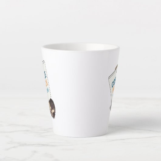 Tasse Latte Coffee Fixe Tout Funny Hérisson Picket Hérisson (Devant)
