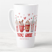 Tasse Latte Coffee Lover Valentines Day (Angle gauche)