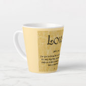 Tasse Latte coffee mug-Love 3;16 (Angle gauche)
