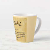 Tasse Latte coffee mug-Love 3;16 (Angle droit)
