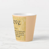 Tasse Latte coffee mug-Love 3;16 (Devant)