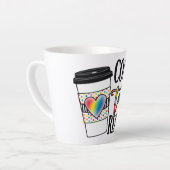 Tasse Latte Coffee Teach Repeat - Fun Teacher Life (Angle gauche)
