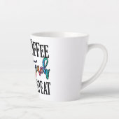 Tasse Latte Coffee Teach Repeat - Fun Teacher Life (Droite)