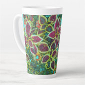 Tasse Latte Coleus coloré (Angle gauche)