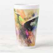 Tasse Latte Colibri à l'aquarelle  (Devant)