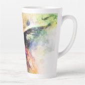 Tasse Latte Colibri à l'aquarelle  (Droite)