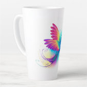 Tasse Latte Colibri arc-en-ciel exotique (Angle gauche)