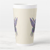 Tasse Latte Colibri avec Cœur (Devant)