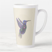 Tasse Latte Colibri avec Cœur (Droite)