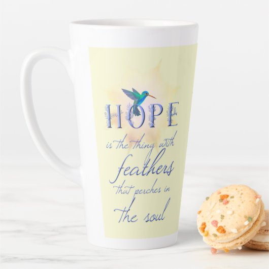 Tasse Latte Colibri Hope (En situation)