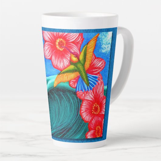 Tasse Latte Colibri Océan (Angle droit)