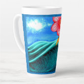Tasse Latte Colibri Océan (Angle gauche)