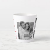 Tasse Latte Collage Couple Photo & Citation Romantique Vous Ai (Devant)