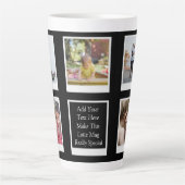 Tasse Latte Collage de photos de famille Créez votre propre (Devant)