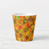 Tasse Latte Collage Feuille en peuplier massif transparent 1 (Devant)