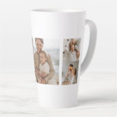 Tasse Latte Collage moderne Trois photos | BON THANKSGIVING (Angle droit)