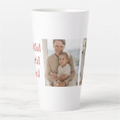 Tasse Latte Collage moderne Trois photos | BON THANKSGIVING (Devant)