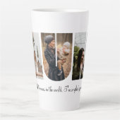 Tasse Latte Collage photo de maman (Devant)