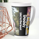 Tasse Latte Collage photo et texte personnalisé<br><div class="desc">Faites une famille personnalisée Photo keepsaké latte mug de Ricaso - ajoutez vos propres photos et texte à cette 7 photo et texte modèle tasse à thème,  parfait pour un cadeau spécial - photo collage cadeaux</div>