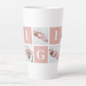 Tasse Latte Collage photo personnalisé Gigi Grand-mère 5 (Devant)