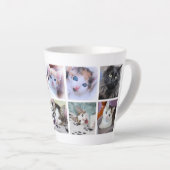 Tasse Latte Collage photo pour animaux de compagnie (Angle droit)