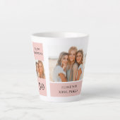 Tasse Latte Collage photos amies | Joyeux cadeau d'anniversair (Devant)
