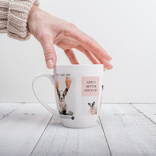 Tasse Latte Collage photos de chiens Le chien est mes valent