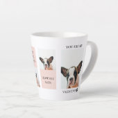 Tasse Latte Collage photos de chiens | Le chien est mes valent (Angle droit)