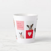 Tasse Latte Collage photos de chiens | Mon chien est ma Saint- (Devant)