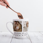 Tasse Latte Collage tendance photo et meilleure famille jamais<br><div class="desc">Présentez le cadeau de collage tendance photo et meilleur cadeau de texte de famille Ever! Ce cadeau unique et personnalisé combine la beauté d'un collage photo avec un message sincère pour célébrer votre famille et créer une mémoire durable. La photo de collage présente une collection de vos moments familiaux les...</div>