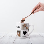 Tasse Latte Collage tendance Photo & We Love You Daddy Cadeau<br><div class="desc">Montrez à votre père combien vous vous souciez de ce cadeau chaleureux "We Love You Daddy". Le cadeau peut prendre plusieurs formes, comme une tasse personnalisée, un cadre photo ou même un t-shirt. Le message "We Love You Daddy" est un moyen simple mais puissant d'express de votre amour et de...</div>