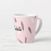 Tasse Latte Collection Bohème de plumes populaires de luxe (Angle droit)