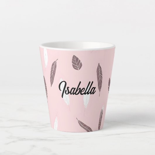 Tasse Latte Collection Bohème de plumes populaires de luxe (Devant)