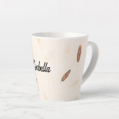 Tasse Latte Collection Boho Populaire Luxe Feathers (Angle droit)