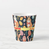 Tasse Latte Collection Bunny Boho de Pâques (Devant)